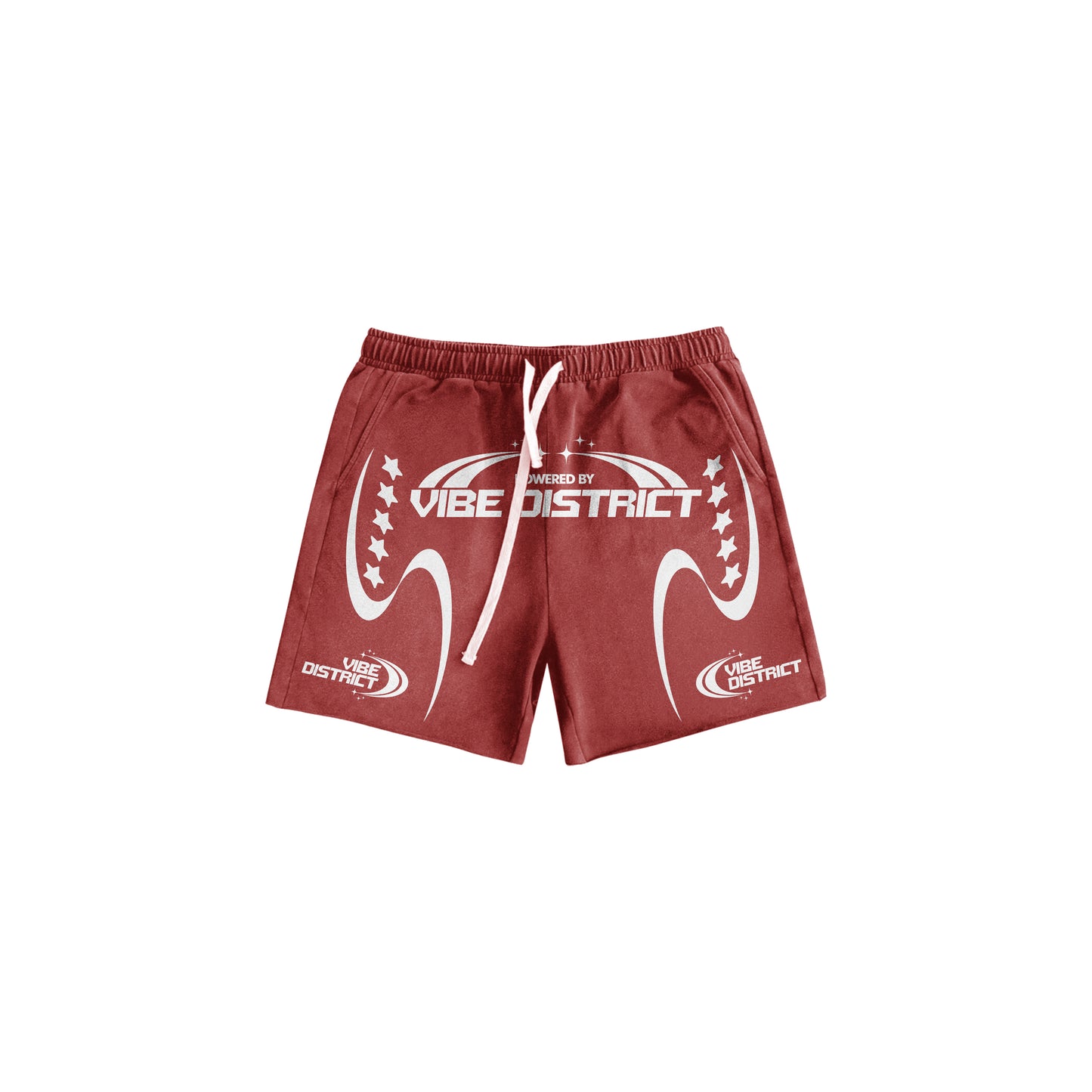 VibeDistrict Red Shorts