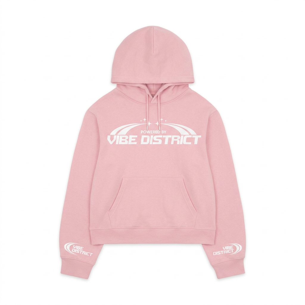VibeDistrict Pink Hoodie