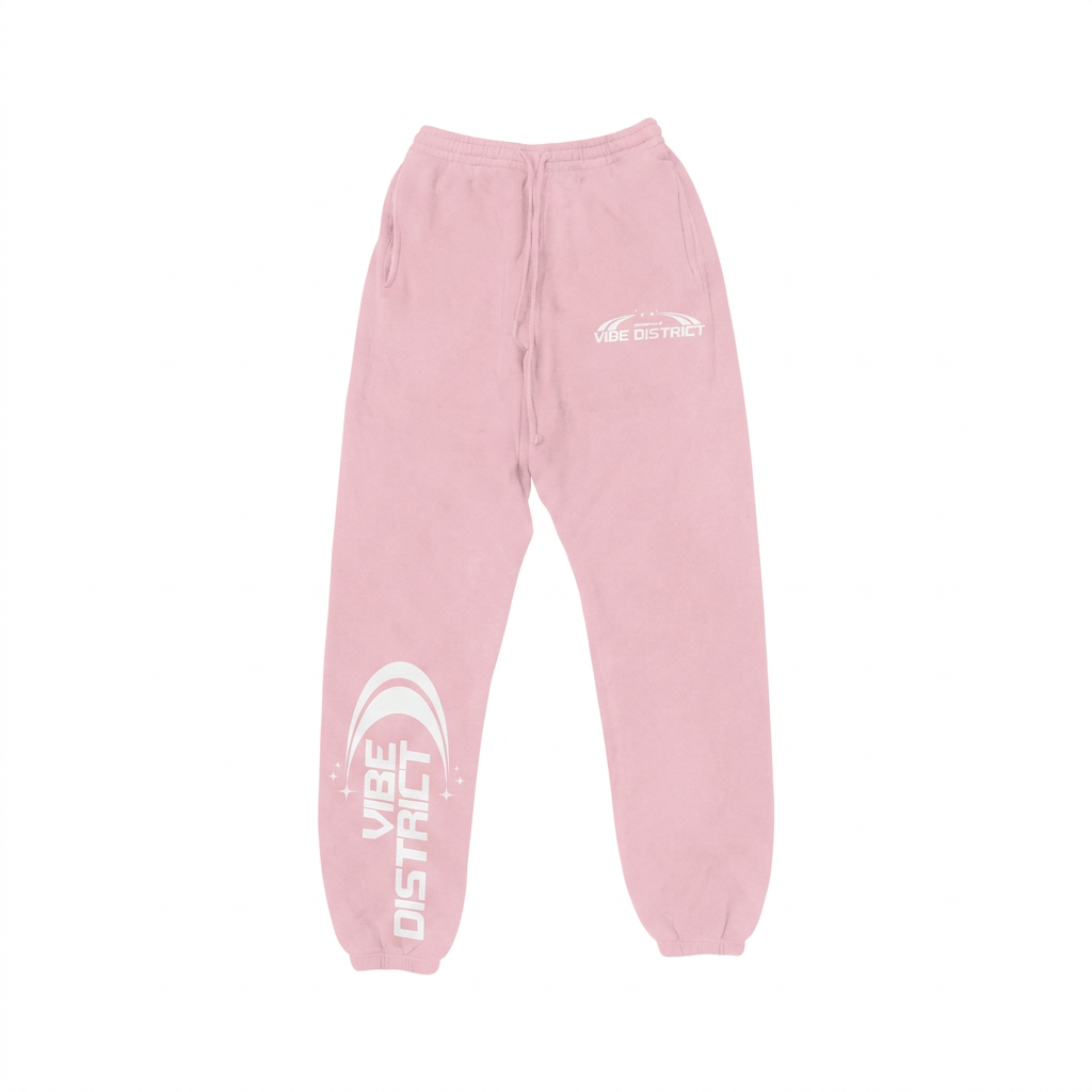 VibeDistrict Pink Sweatpants